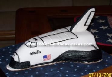 Space Shuttle Cake