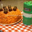 Homemade Spaghetti and Meatball Cake