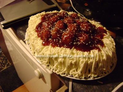 Homemade Spaghetti Cake