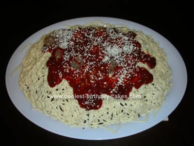Homemade Spaghetti Cake