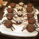 Homemade Spider and Web Cupcakes