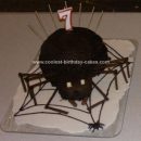 Homemade Spider Birthday Cake