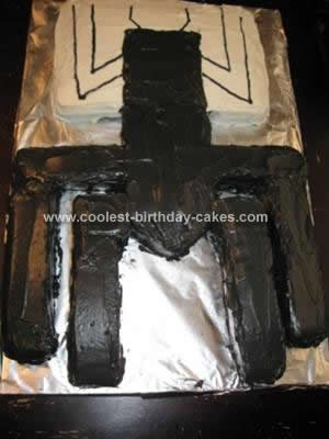 Homemade  Spider Birthday Cake Idea