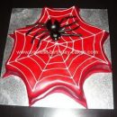 Homemade Spider Web Birthday Cake