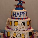 Spiderman Tiered Cake