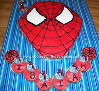Homemade Spiderman Cake
