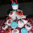 Homemade Spiderman Cupcakes
