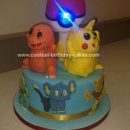 Homemade Spinning Pokemon Cake