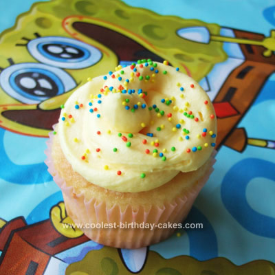 Homemade Sponge Bob Birthday Cake
