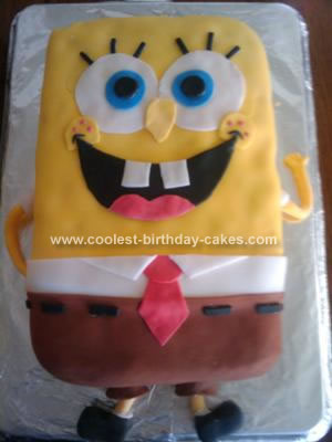 Homemade Sponge Bob Cake