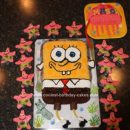 Homemade Spongebob and Friends Birthday Cake