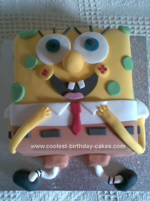 Homemade SpongeBob Birthday Cake