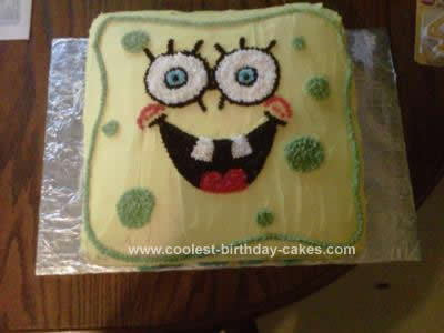 Homemade Spongebob Birthday Cake Idea