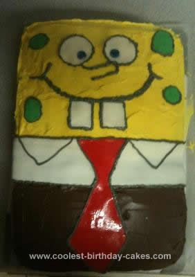 Homemade Spongebob Cake