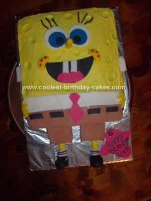 Homemade Spongebob Cake Design