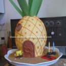 Homemade Spongebobs Pineapple House Birthday Cake