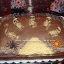 Homemade Spooky Graveyard Cake
