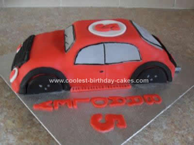 Homemade Sports Car Cake Idea