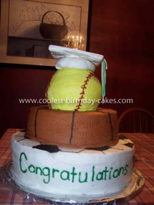 Coolest Sports Graduation Cake
