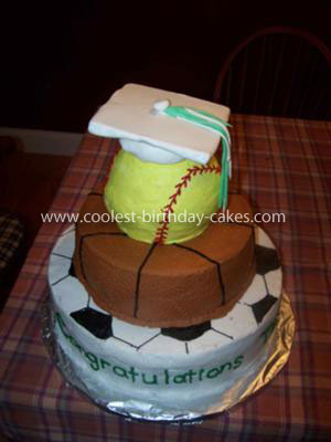 Coolest Sports Graduation Cake