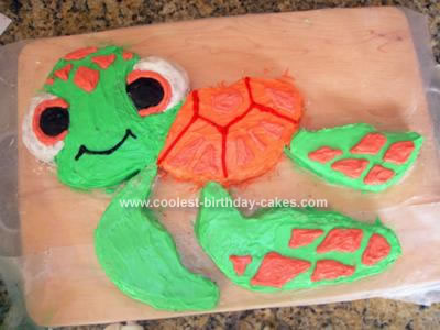 Homemade Squirt from Finding Nemo Cake