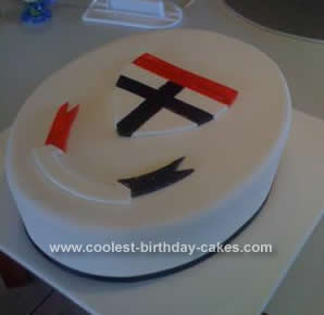 Homemade St Kilda Football Birthday Cake