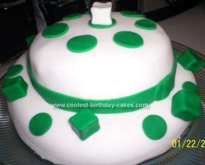 Homemade St Patrick's Day Birthday Hat Cake