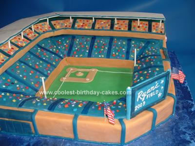 Homemade Stadium Cake