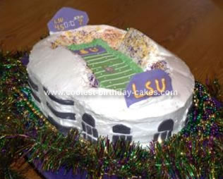 Homemade Stadium Cake