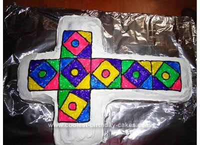 Homemade Stained Glass Cross Cake