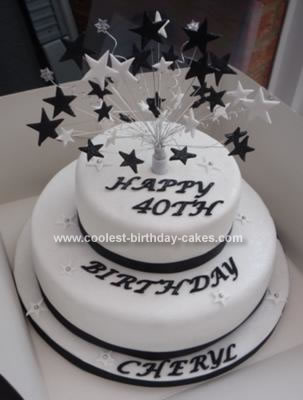 Homemade  Star Birthday Cake