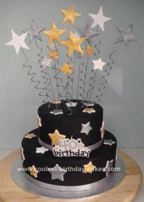 Homemade Star Birthday Cake Design
