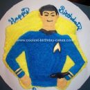 Homemade Star Trek Mister Spock Cake