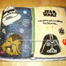 Homemade Star Wars Book Cake