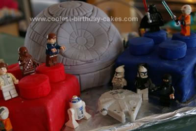 Homemade Star Wars Lego Death Star Cake