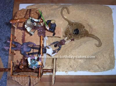 Homemade Star Wars: Return of the Jedi “The Great Pit of Carkoon” Cake