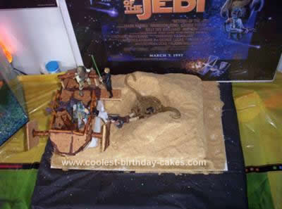 Homemade Star Wars: Return of the Jedi “The Great Pit of Carkoon” Cake