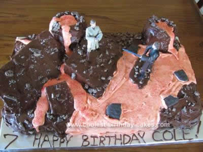 Homemade Star Wars Revenge of the Sith Cake