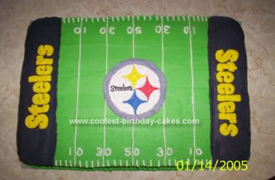 Homemade Steelers Cake