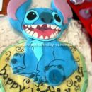 Homemade Stitch Birthday Cake