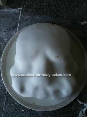 Homemade Storm Trooper Birthday Cake
