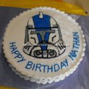 Homemade Storm Trooper Birthday Cake