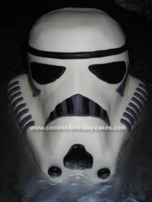Homemade Stormtrooper Birthday Cake