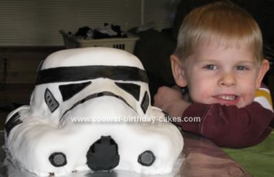 Homemade  Stormtrooper Cake