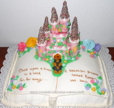 Homemade Storybook Castle Cake