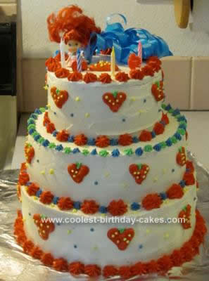 Homemade Strawberry Shortcake Birthday Cake