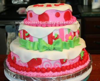 Homemade Strawberry Shortcake Cake Design