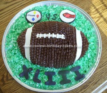 Steelers vs. Cardinals Super Bowl Cake
