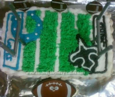Homemade Super Bowl Cake Design