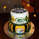 Homemade Super Bowl XLV Cake